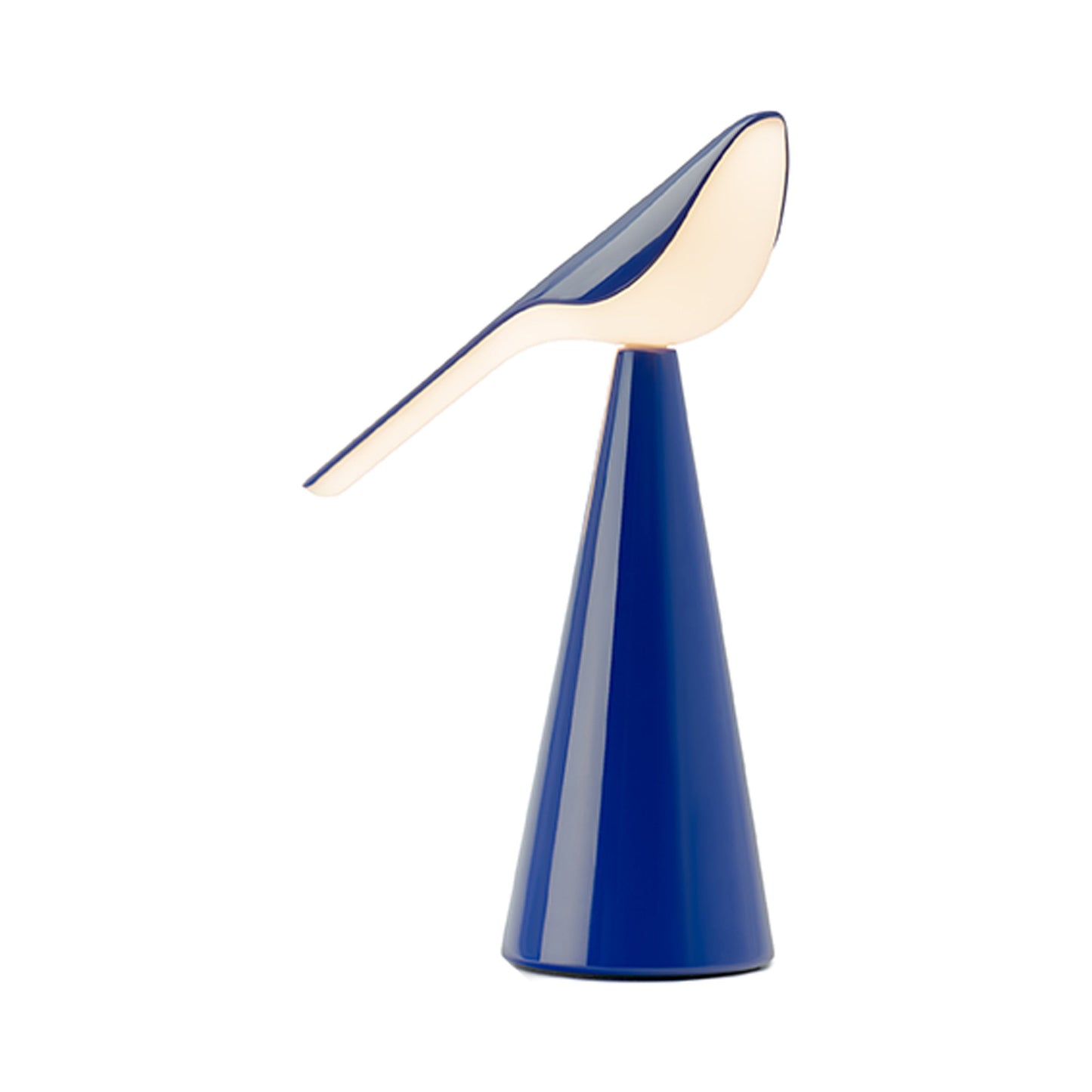Tiki LED Rechargeable Table Lamp in Blue.