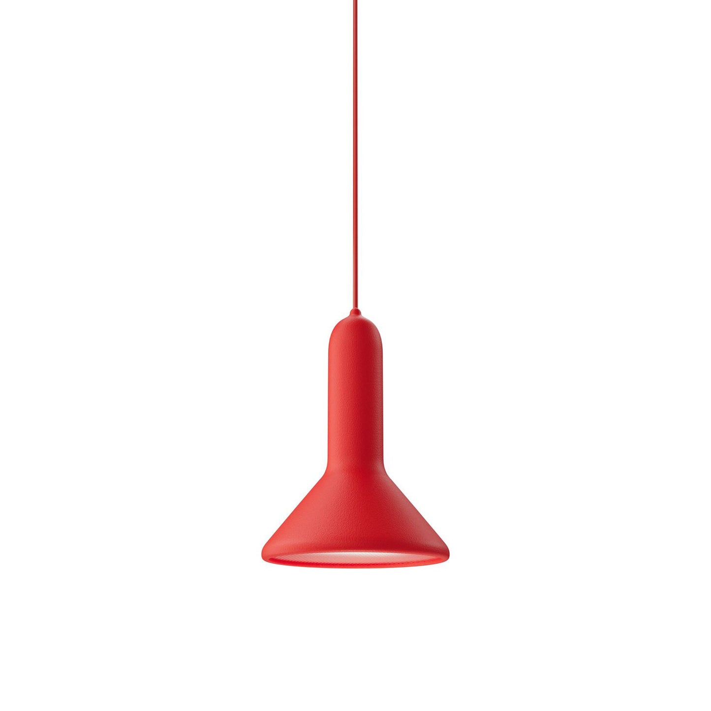 Torch Cone Pendant Light in Red (Small).