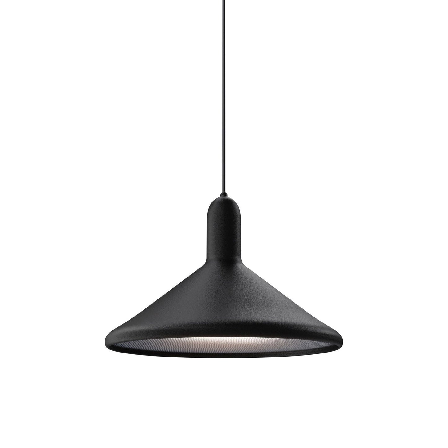 Torch Cone Pendant Light in Black (Large).