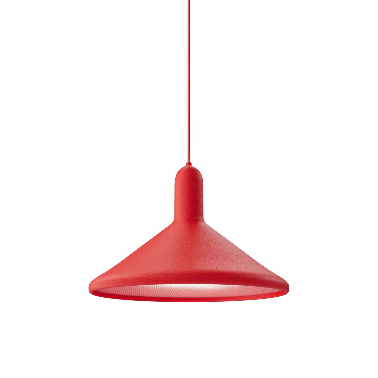 Torch Cone Pendant Light in Red (Large).