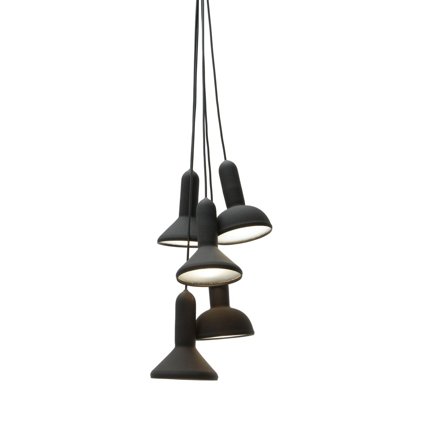Torch Punch Pendant Light in Black (Small).
