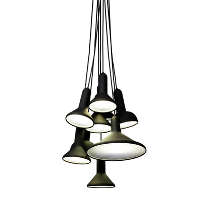 Torch Punch Pendant Light in Black (Large).