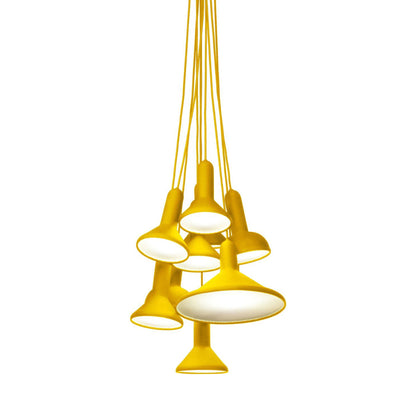 Torch Punch Pendant Light in Yellow (Large).