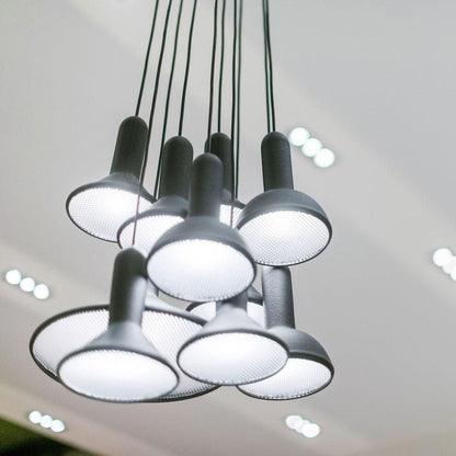 Torch Punch Pendant Light in Detail.