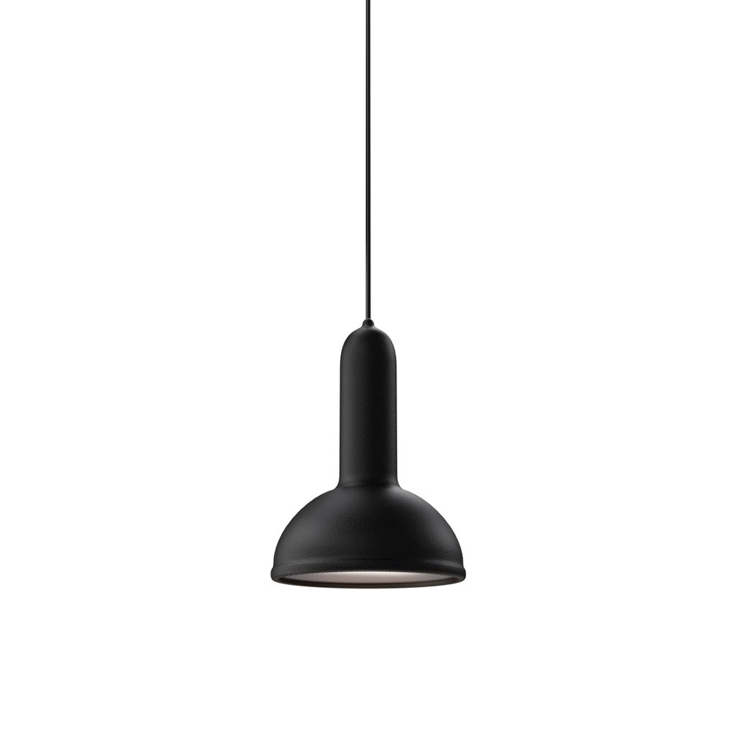 Torch Round Pendant Light in Black.