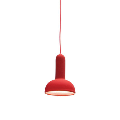 Torch Round Pendant Light in Red.