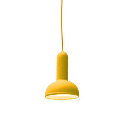 Torch Round Pendant Light in Yellow.