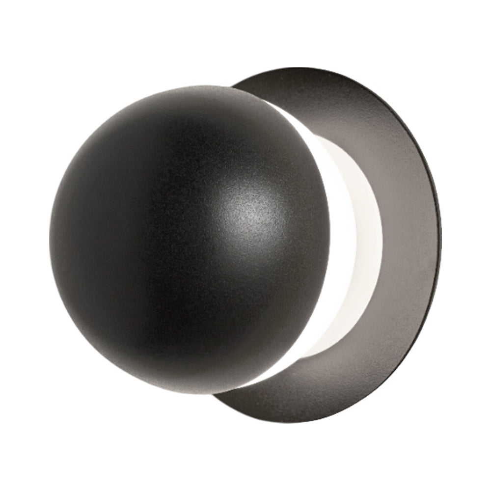Alfi 3740AR Recessed Wall Light in Black (Glass With Cap).