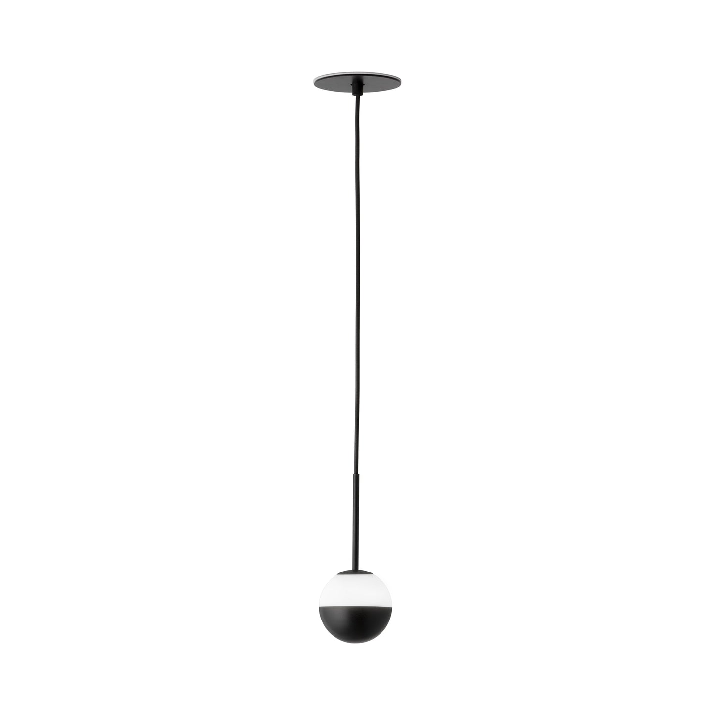 Alfi LED Pendant Light in Black (Glass With Cap).