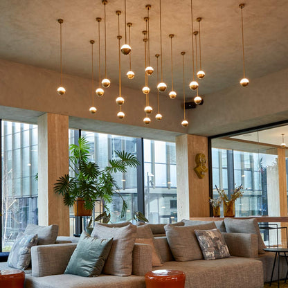 Alfi LED Pendant Light in living room.