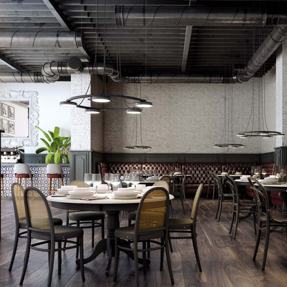 Aro LED Pendant Light in restaurant.