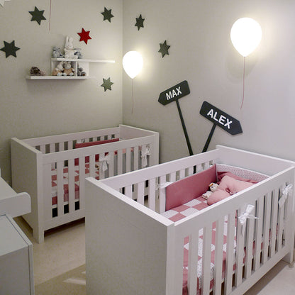 Balloon Wall Light in kids' bedroom.
