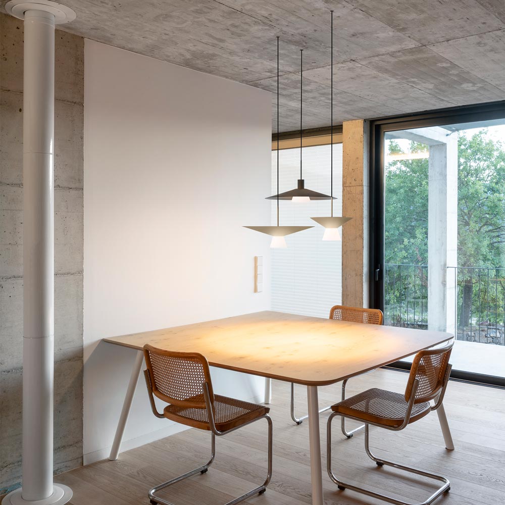 Belt 4145 LED Pendant Light in living room.