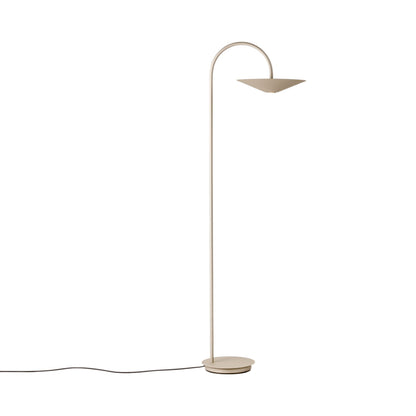 Belt LED Floor Lamp in Champagne (Without Shade).