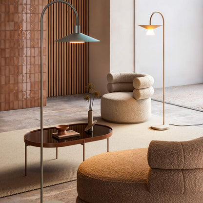 Belt LED Floor Lamp in living room.