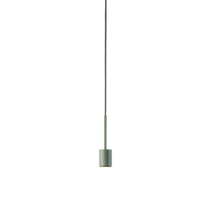 Belt Single LED Pendant Light in Pale Green.