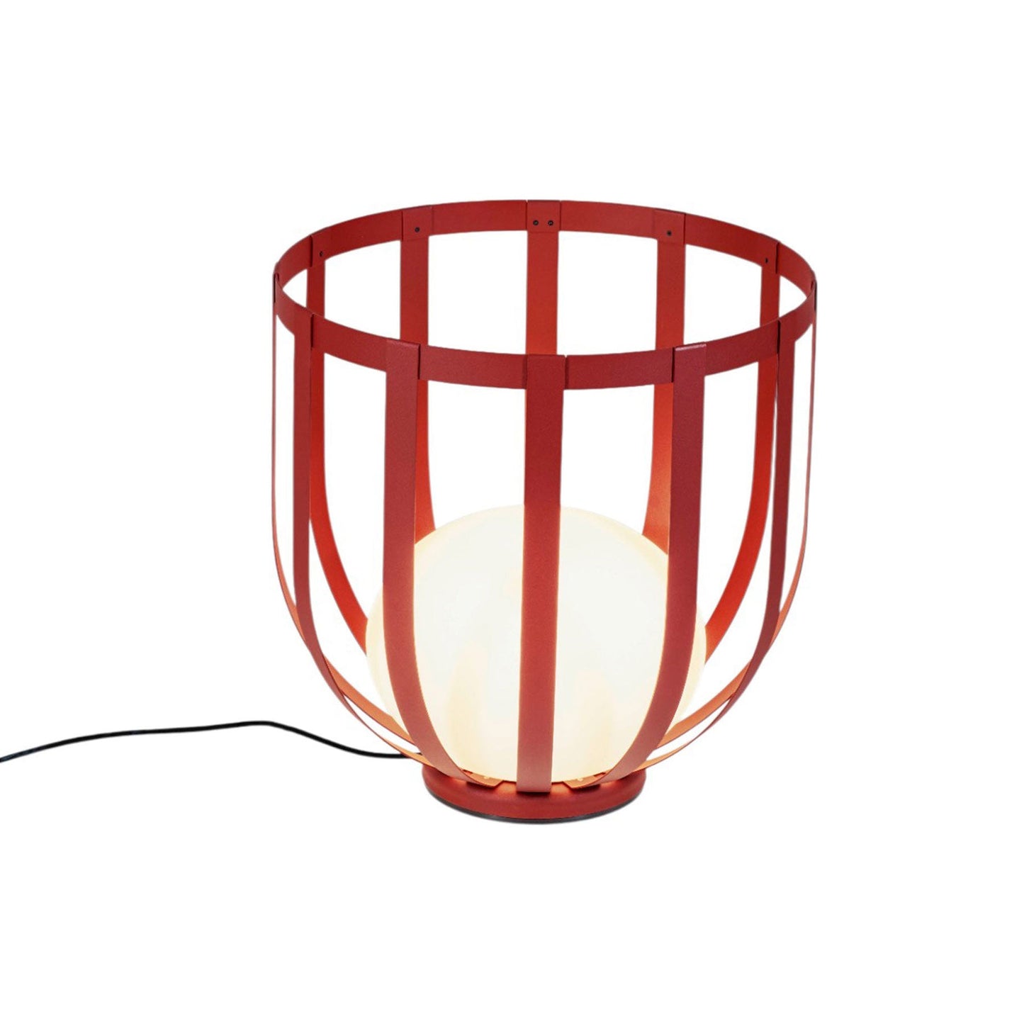 Bols LED Floor Lamp in Oxide Red (21.25-Inch).