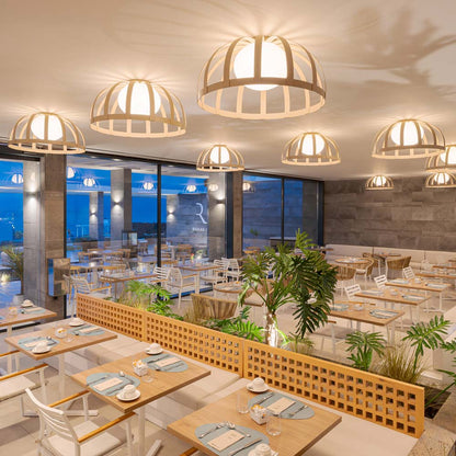 Bols LED Flush Mount Ceiling Light in restaurant.
