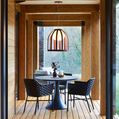Bols LED Pendant Light in Outside Area.
