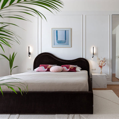 Canut LED Wall Light in bedroom.