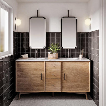 Circ 3720 LED Wall Light in bathroom.