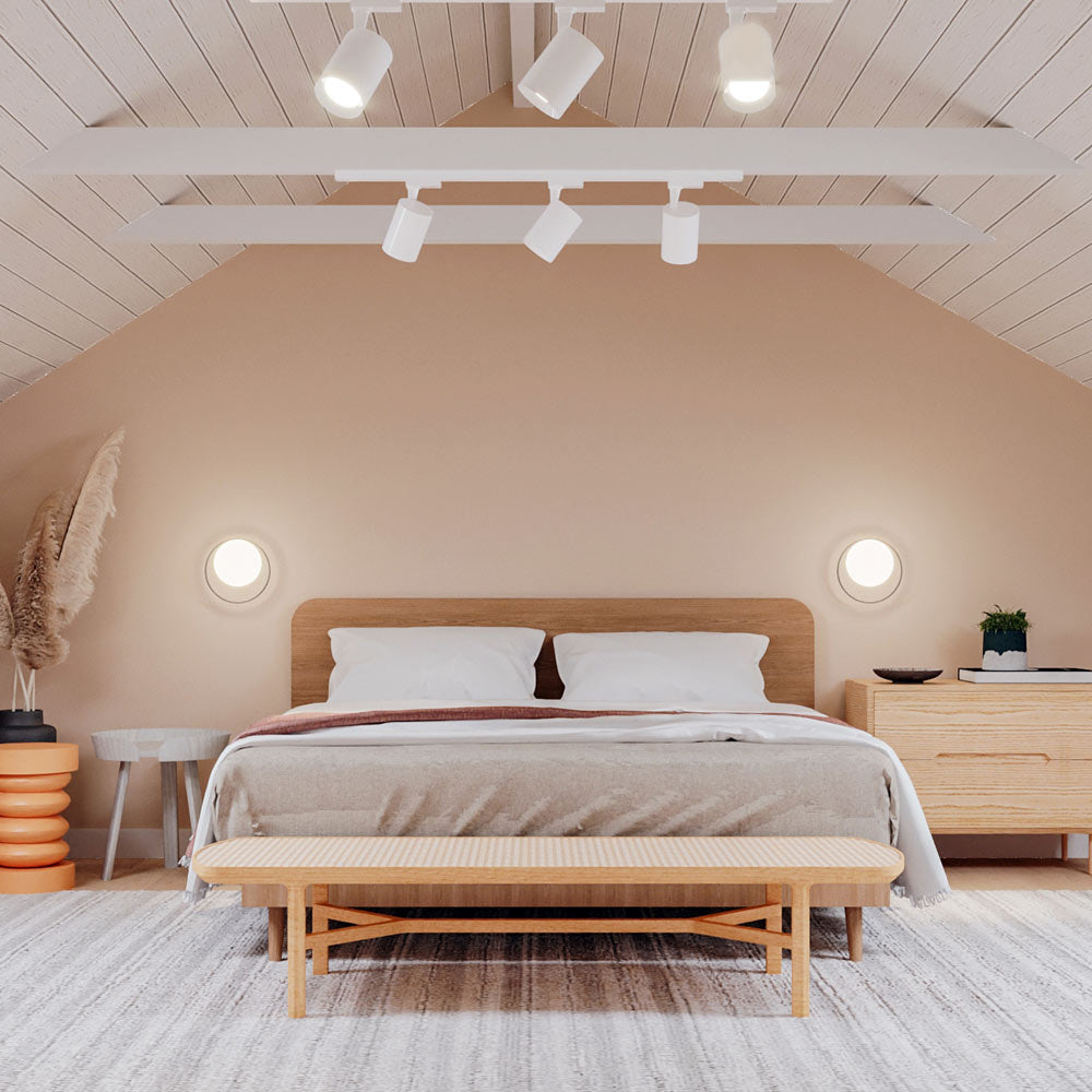 Circ 3722 LED Wall Light in bedroom.