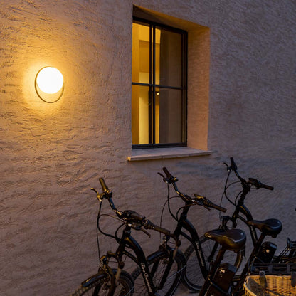 Circ 3722X Outdoor LED Wall Light in Outside Area.
