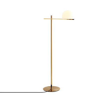 Circ Floor Lamp in Satin Gold.