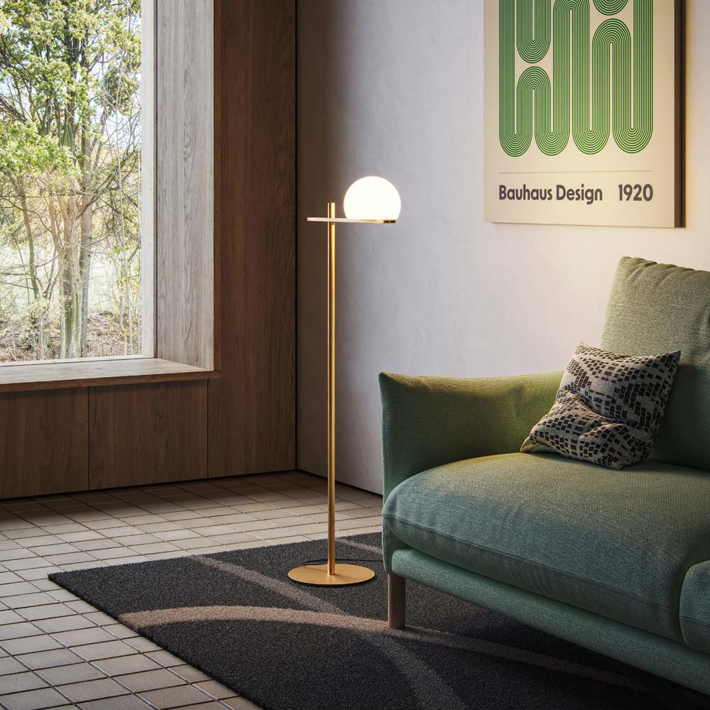 Circ Floor Lamp in living room.