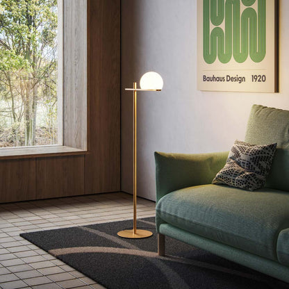 Circ Floor Lamp in living room.