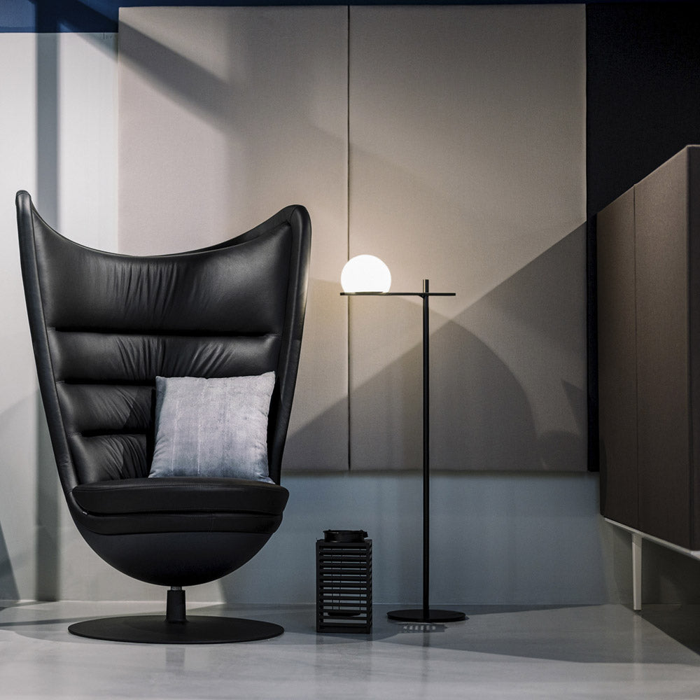 Circ Floor Lamp in living room.