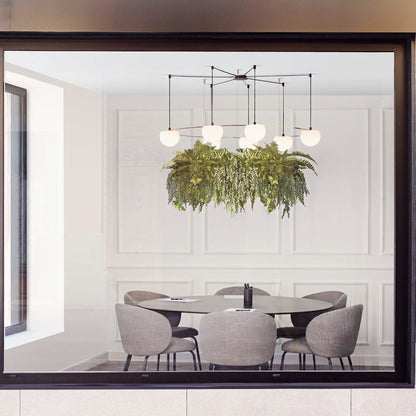 Circ LED Pendant Light in dining room.