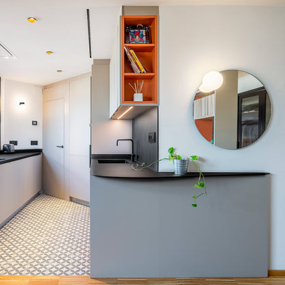 Circ LED Wall Light in kitchen.