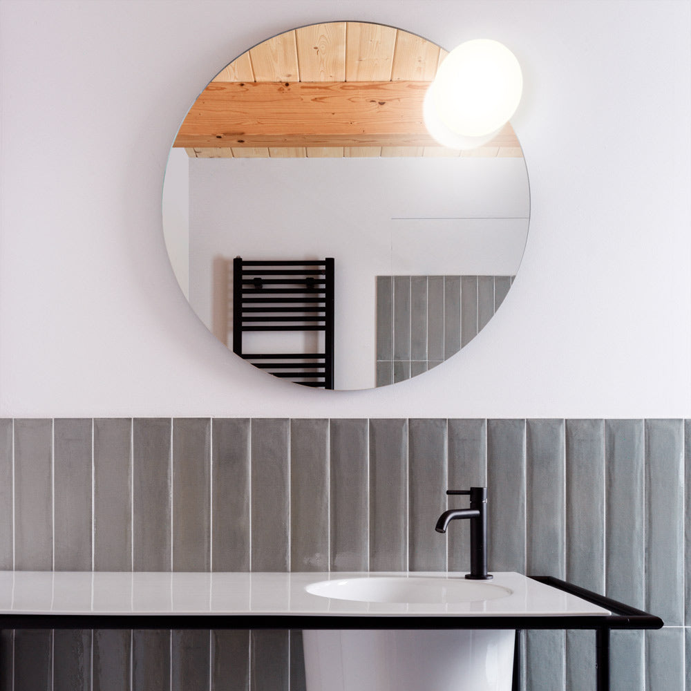 Circ LED Wall Light in bathroom.