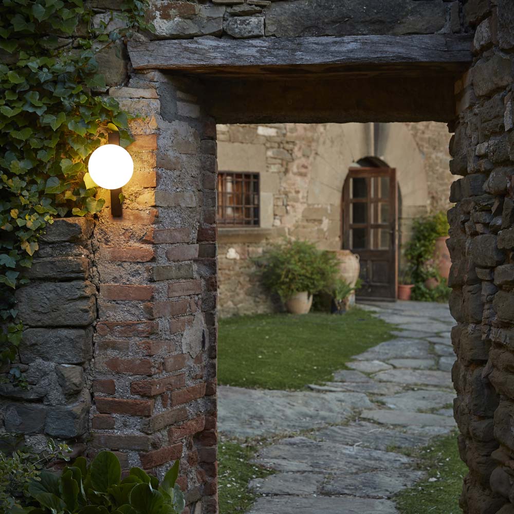 Circ Outdoor Wall Light in Outside Area.