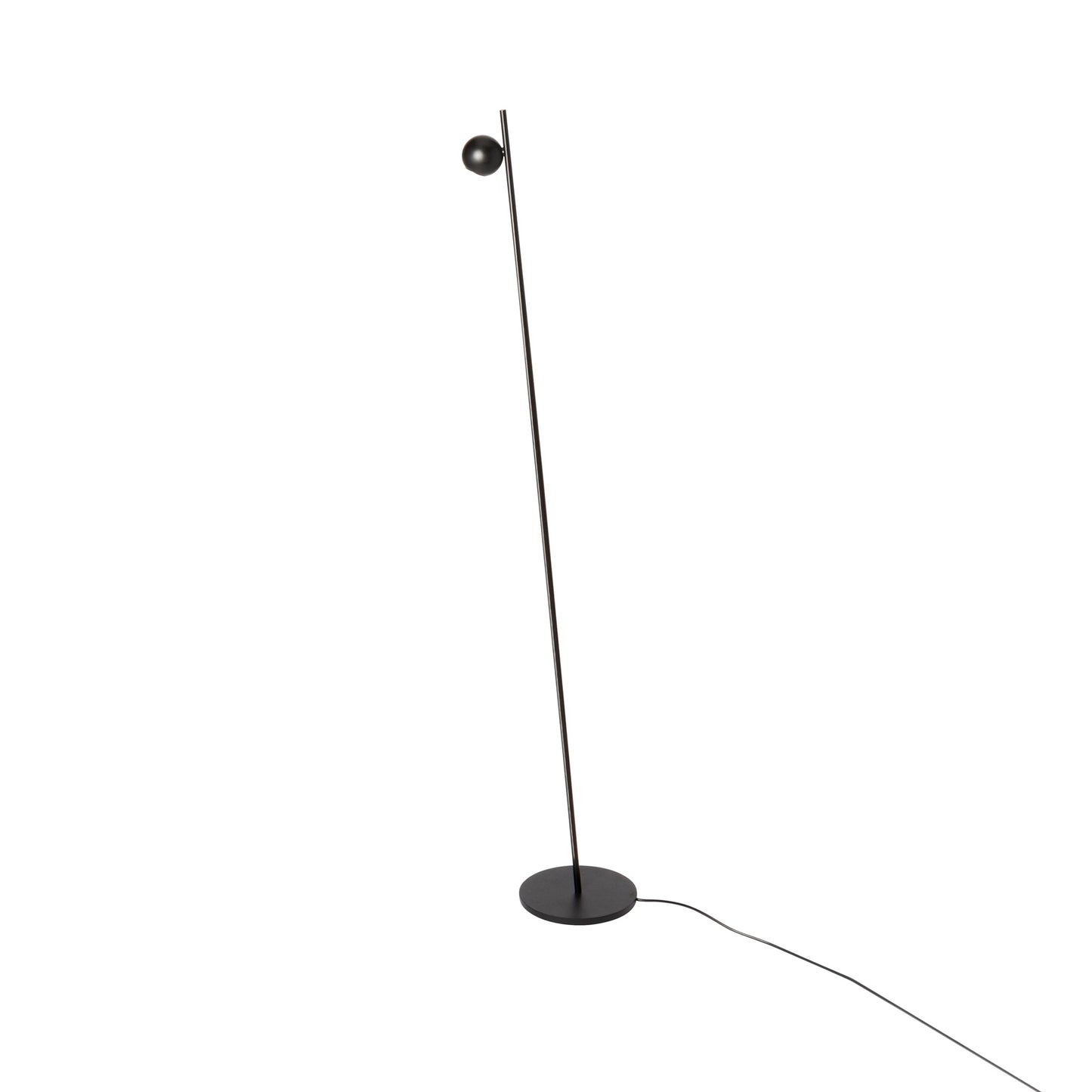 Compass 4078 Floor Lamp in Black.