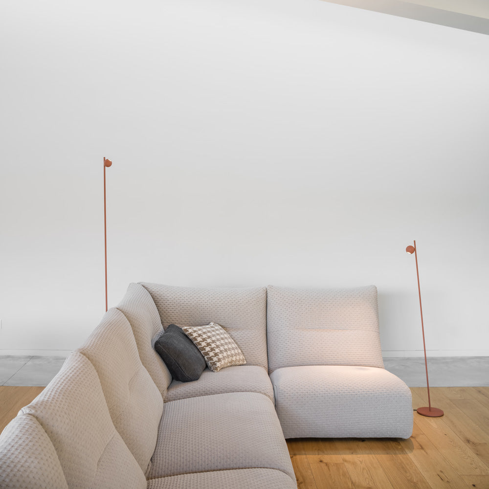 Compass 4078 Floor Lamp in living room.
