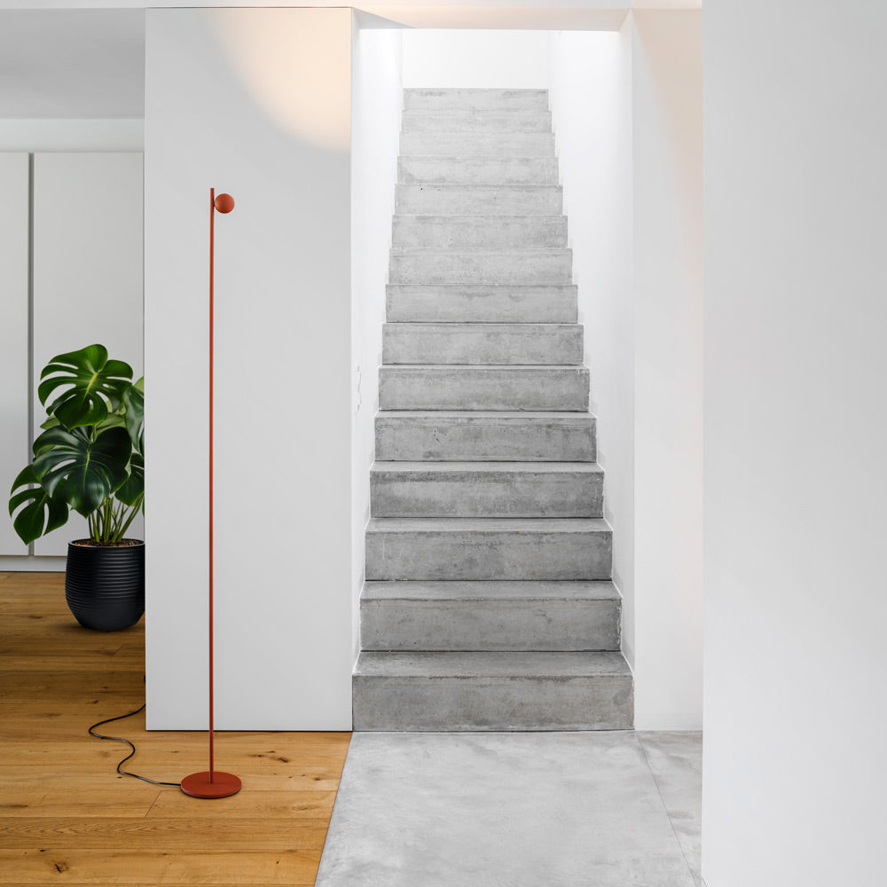 Compass Floor Lamp in hallway.