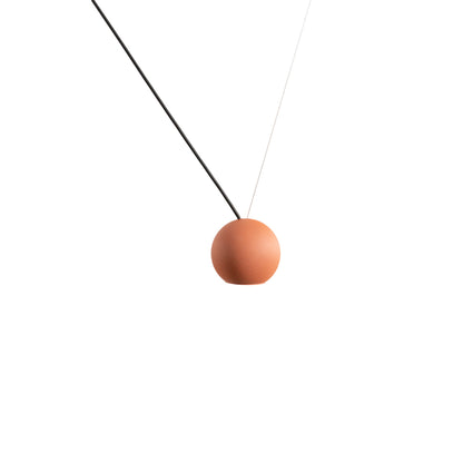 Compass LED Pendant Light in Terracotta.