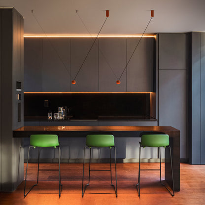 Compass LED Pendant Light in kitchen.