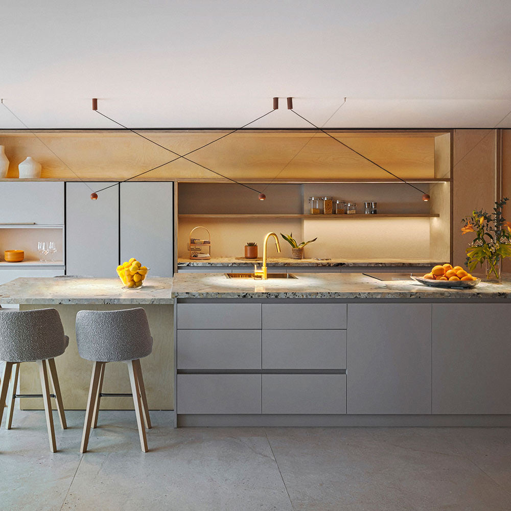 Compass LED Pendant Light in kitchen.