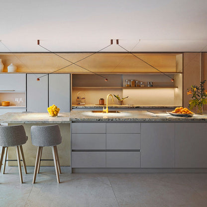 Compass LED Pendant Light in kitchen.