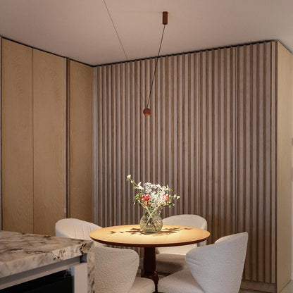 Compass LED Pendant Light in living room.