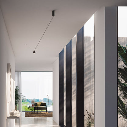 Compass LED Pendant Light in living room.