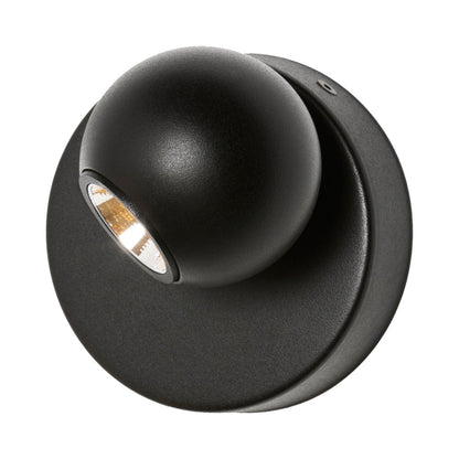 Compass Recessed Wall Light in Black.
