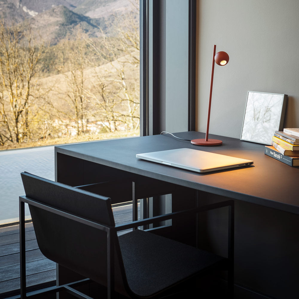 Compass Table Lamp in living room.