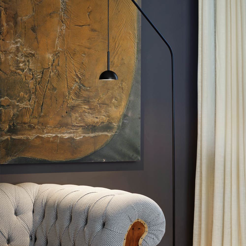 Cupolina LED Floor Lamp in living room.