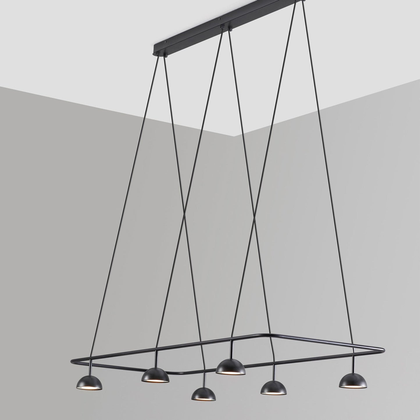 Cupolina Linear LED Pendant Light in Detail.