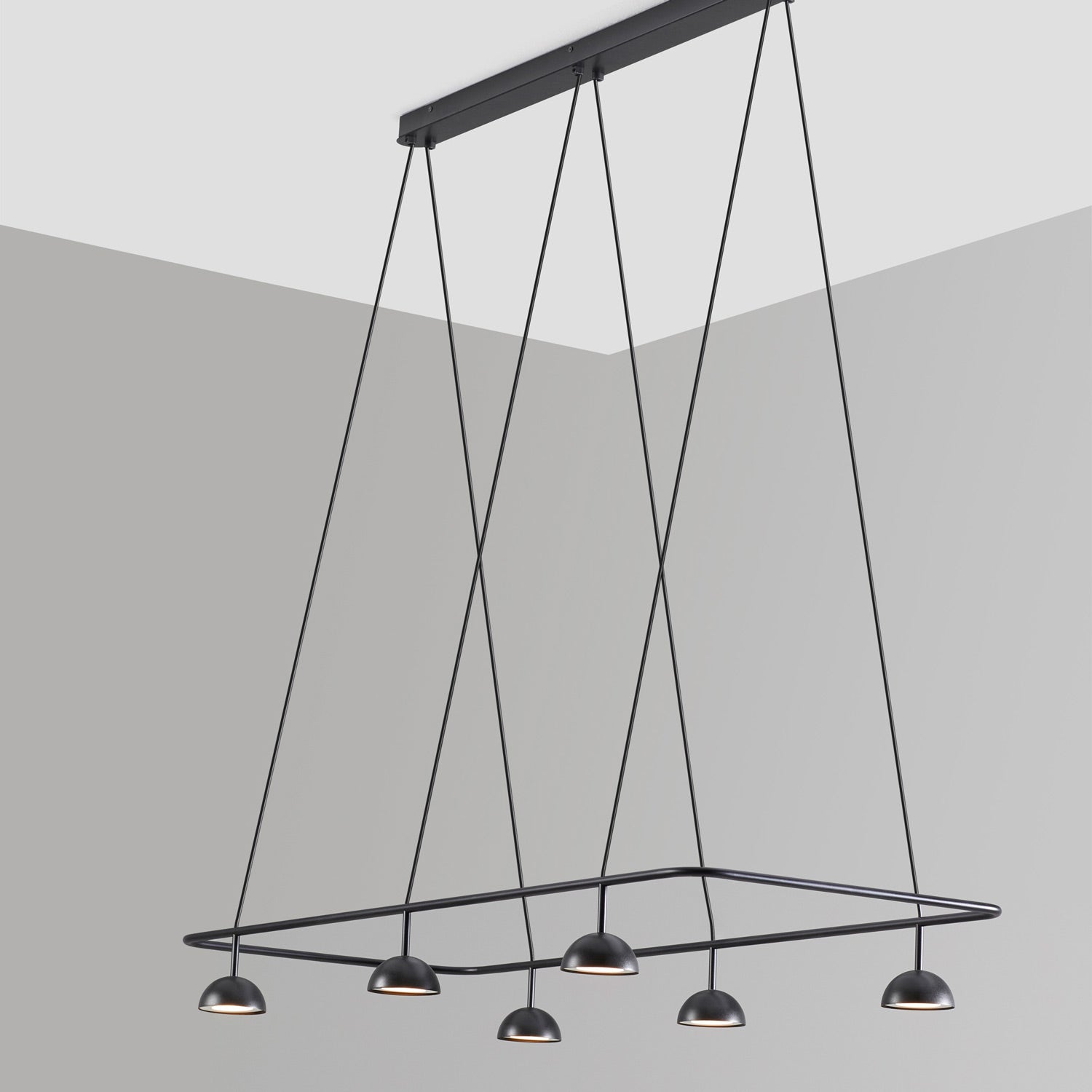 Cupolina Linear LED Pendant Light in Detail.