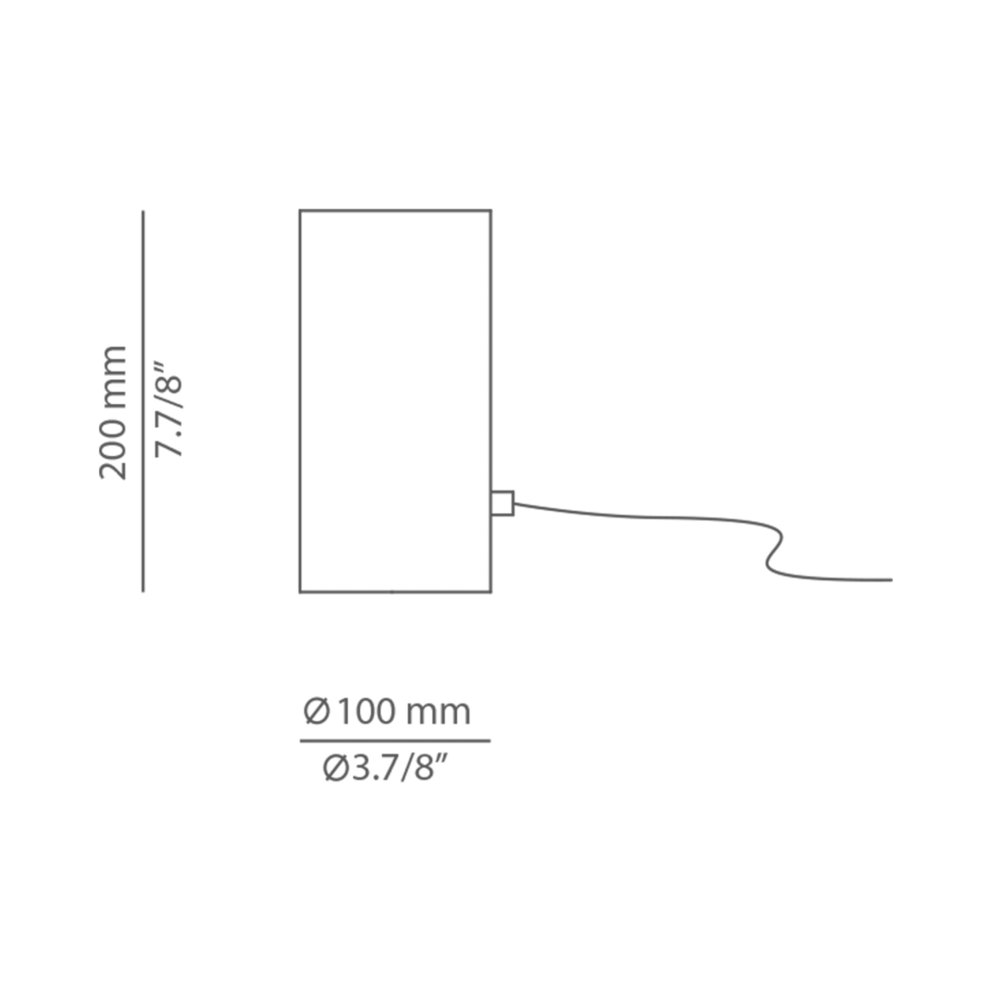 Cyls Table Lamp - line drawing.